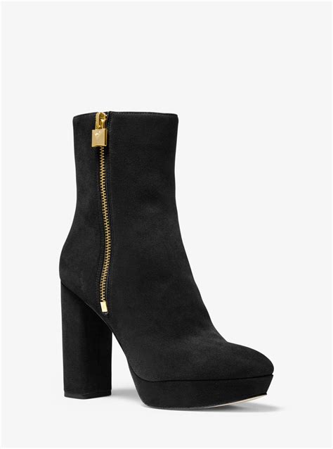 frenchie suede bootie michael kors|Michael Michael Kors Frenchie Platform Booties .